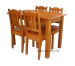 stół kuchenny z krzesłami kolor 0,5 oranż